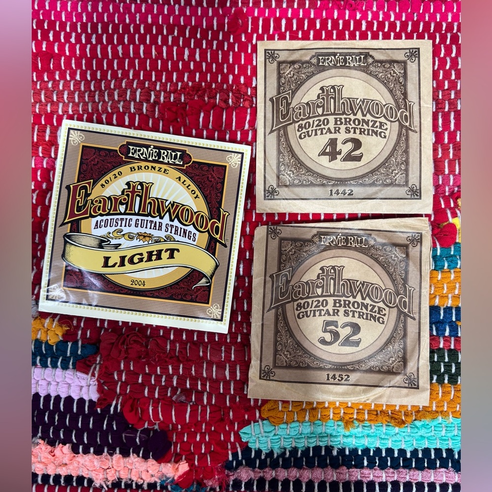 Ernie Ball Earthwood Guitar Replacement Strings or Craft Upcycling Supply